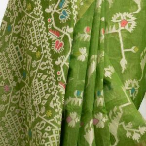 Green Half-silk Saree