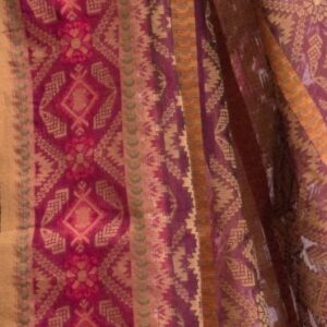 Purple Half-silk Saree