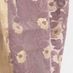 Mauve Half-silk Saree