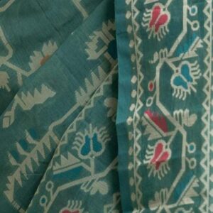 Sea Green Half-silk Saree