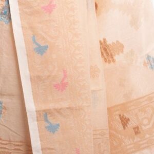 Light Brown Half-silk Saree