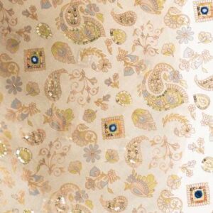 Cream Muslin Exclusive Saree