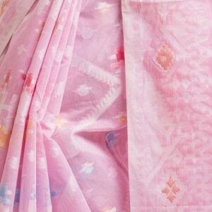 Pink Half-silk Saree