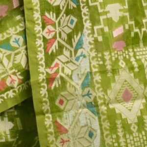 Green Half-silk Saree