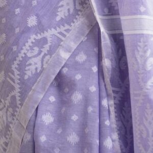 Lavender Cotton Saree