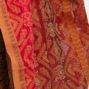 Red Half-silk Saree