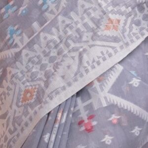 Lavender Half-silk Saree