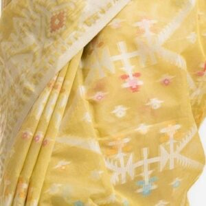 Lime Half-silk Saree
