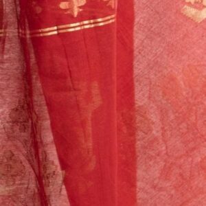 Maroon Half-silk Saree