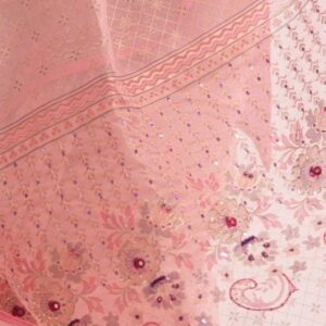 Soft Pink Muslin Exclusive Saree