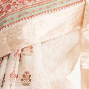Off-white Art Silk Saree