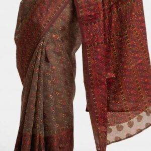 Printed Half-silk Saree