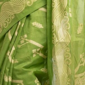 Green Cotton Saree