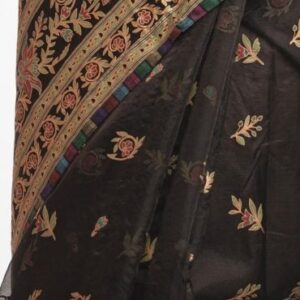 Black Muslin Exclusive Saree