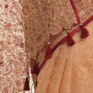 Golden Muslin Exclusive Saree