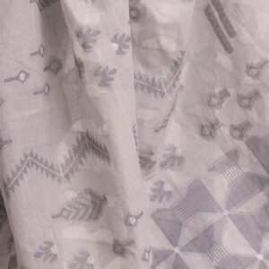 Gray Cotton Saree