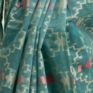 Sea Green Half-silk Saree