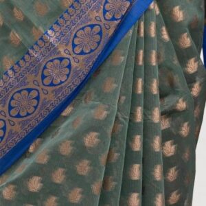 Green Art Silk Katan Saree