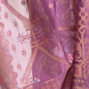 Purple Half-silk Saree